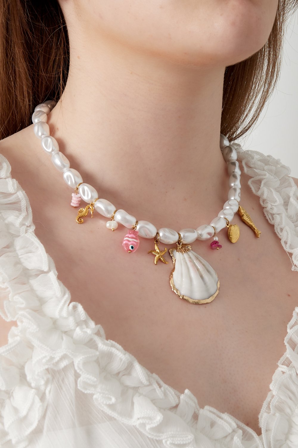 Seashelled pearls Necklace h5Picture2